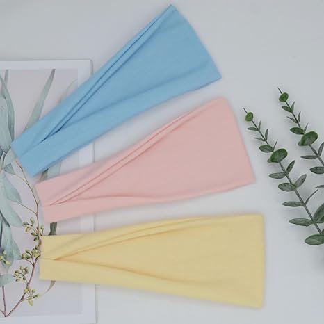 Wide Stretchy Headbands for Women – 6-Pack Workout Hair Accessories - Image 2