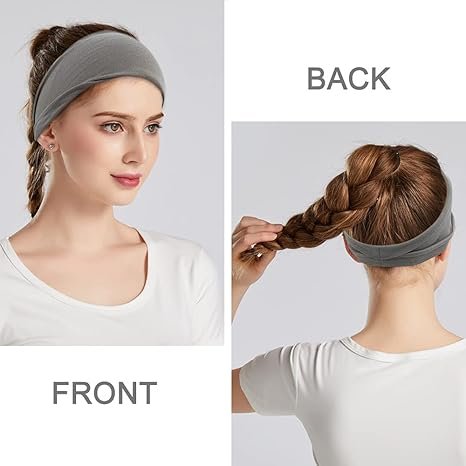 Wide Stretchy Headbands for Women – 6-Pack Workout Hair Accessories - Image 3