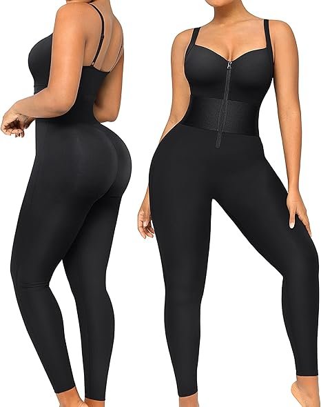 Tummy Control Jumpsuit for Women – Shaping Sleeveless Bodysuit with Butt Lift